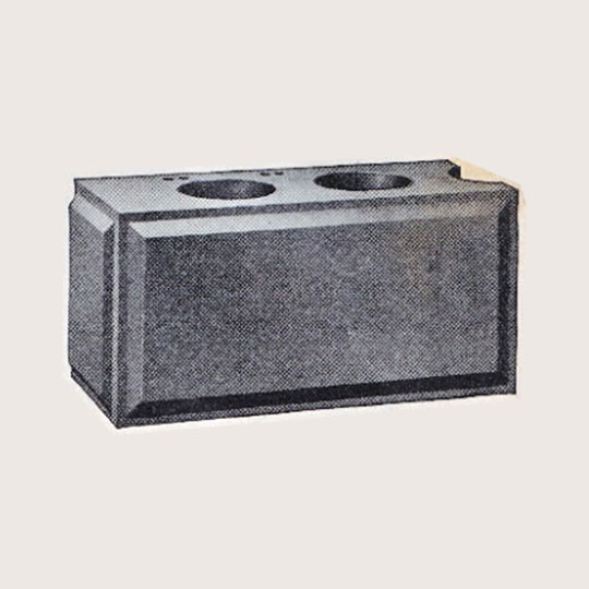 illustration of chiselled concrete block